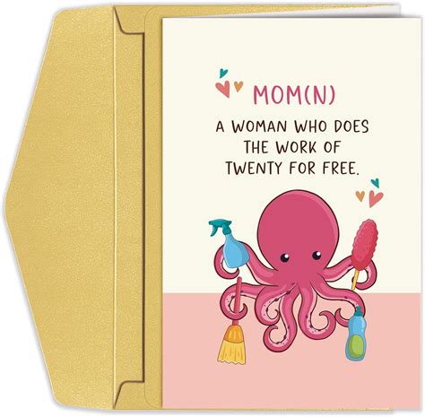 Goroar Funny Mothers Day Card Snarky Mothers Day Card Mom Definition Card Mother