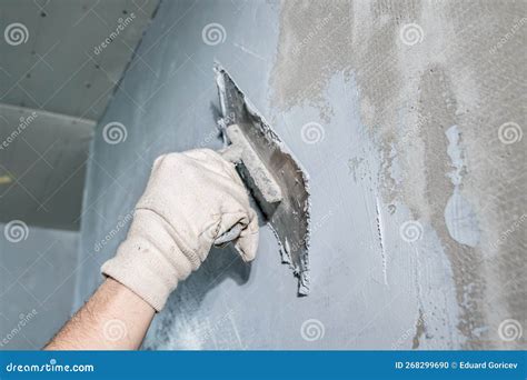 Application of Insulation To the Wall Against Moisture and Water Stock Photo - Image of ...