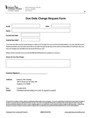 Date Change Request Form Fill Online Printable Fillable Blank