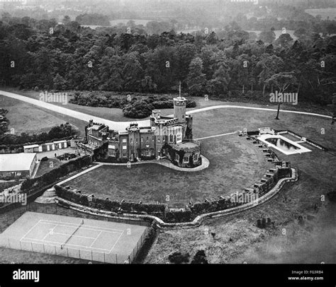 FORT BELVEDERE, 1936. /nAerial view of Fort Belvedere, the country home of King Edward VIII from ...