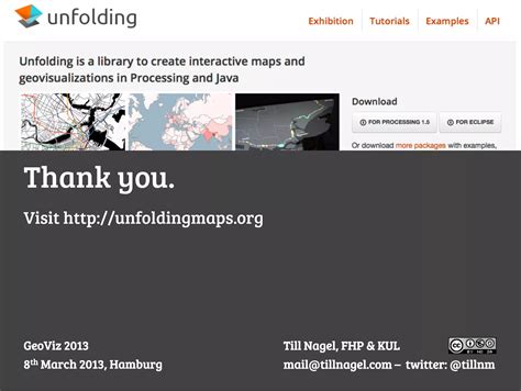 Unfolding A Simple Library For Interactive Maps And Geovisualizations