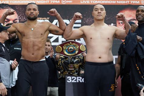 Joe Joyce vs. Zhilei Zhang: Weigh-In Results & Betting Odds - Big Fight ...