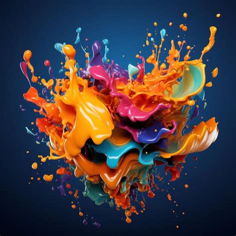 Premium AI Image | colorful splash background