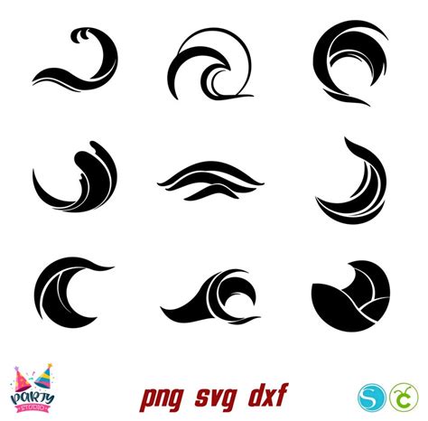 Ondas Svg Ondas Clipart Svg Ondas Cricut Vectores Ondas Clipart Svg