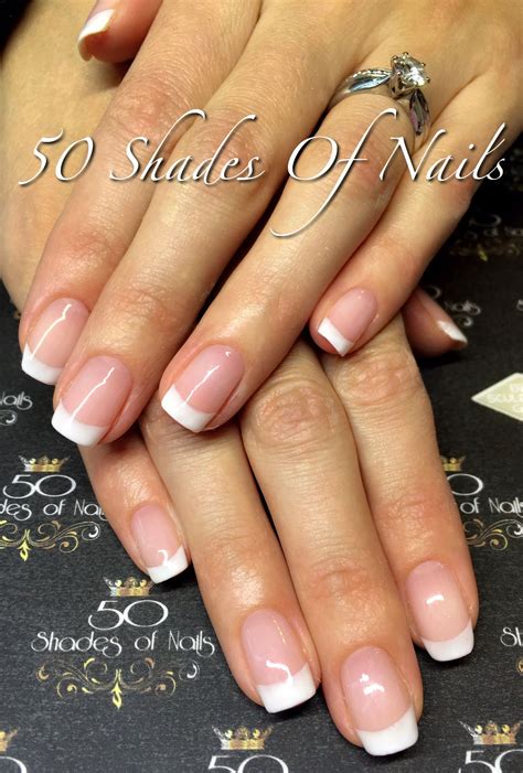 Bio Sculpture Gel French Overlays Gel Nails French French Tip Gel Nails Shiny Nails Designs