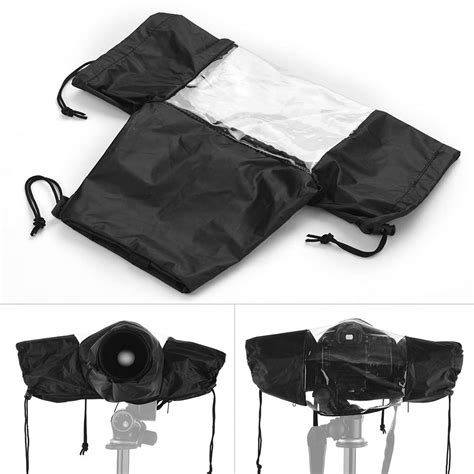 Festnight Standard Camera Waterproof Rain Cover Sleeve Protector Raincoat For Canon Nikon Sony