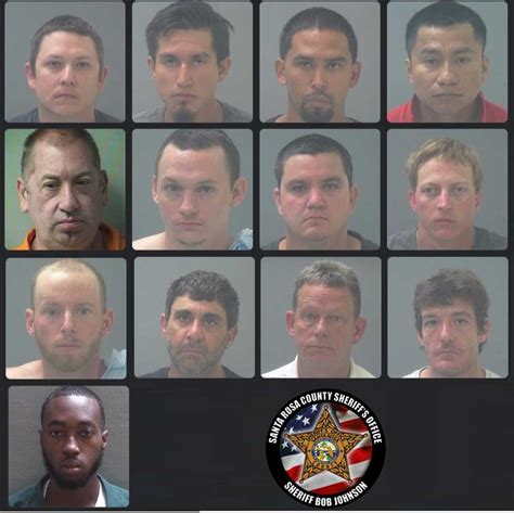 13 Suspects Accused Of Traveling To Santa Rosa County For Sex With