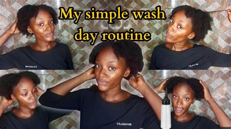 My Simple Wash Day Routine 4c Hair Natural Hair Care Youtube