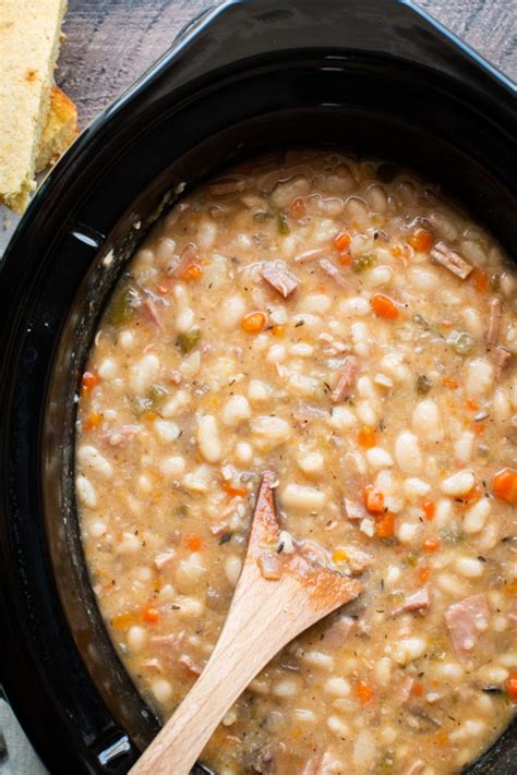 Slow Cooker Ham And Beans The Magical Slow Cooker