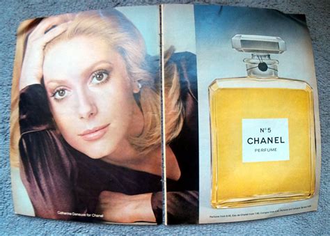 1971 Catherine Deneuve Chanel No5 Original 2 Page Magazine Ad Etsy