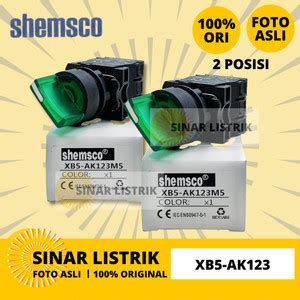 Jual SHEMSCO Selector Switch LED Lock XB5 XB5 AK 2Posisi 24VDC