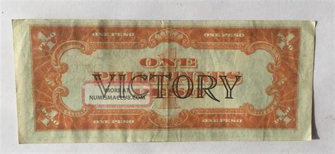 United States Philippines One Peso Treasury Victory Series No Dollar