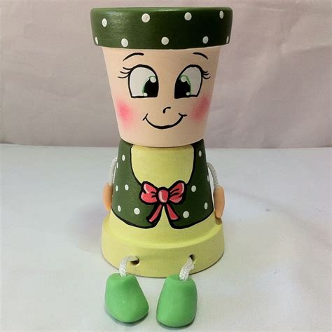 Vaso De Plantas Boneco Articulado Verde Menina Shopee Brasil