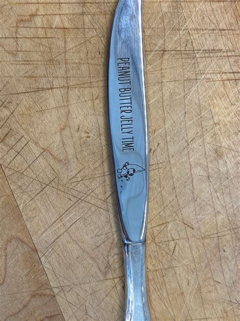 Personalized Peanut Butter Knife Pb To My J Peanut Butter Etsy