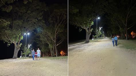 Prefeitura De Arambar Inaugura Ilumina O De Led Na Orla Da Praia