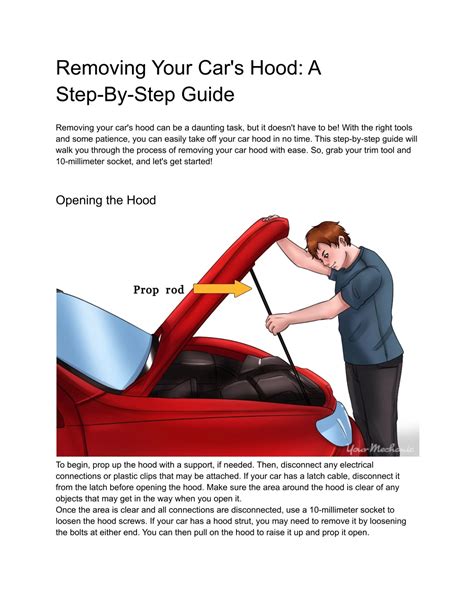 Ppt Removing Your Car S Hood A Step By Step Guide Powerpoint Presentation Id 11809458