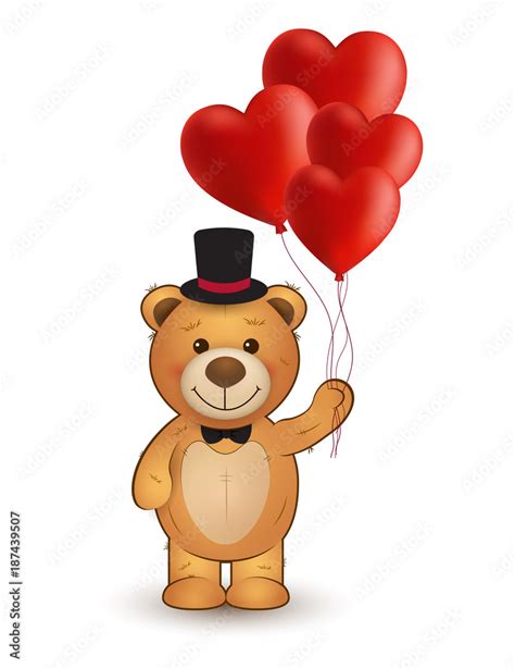 Teddy Bear Cartoon Heart