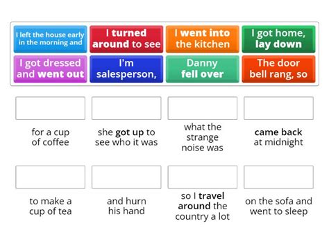 Roadmap A Unit A Phrasal Verbs Match Up