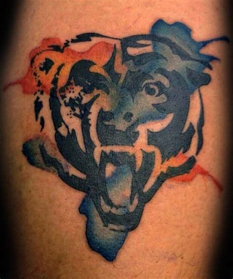 50 Chicago Bears Tattoos For Men - NFL Football Ink Ideas