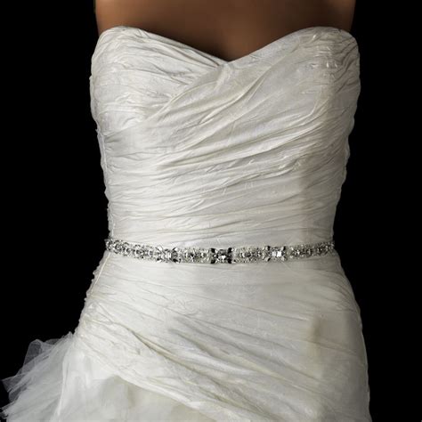 Glitzy Pearl And Crystal Beaded Wedding Dress Belt Sash Wedding