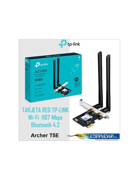 Tarjeta Red Wifi Tp Link Archer T E Adaptador Ac Wi Fi Bluetooth