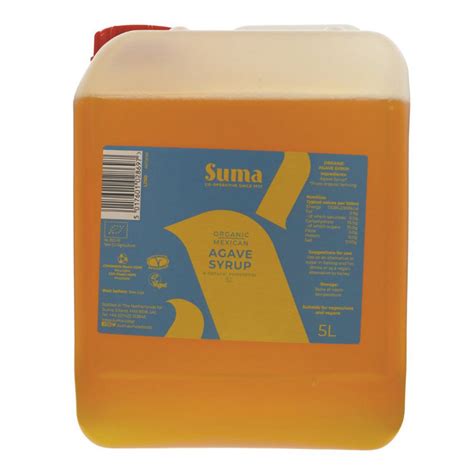 Organic Agave Syrup In 5l From Suma