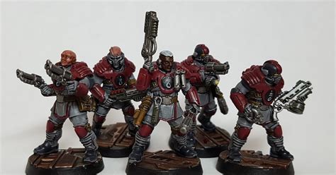 Palanite Enforcers For Necromunda Necromunda Gangs Mini Paintings