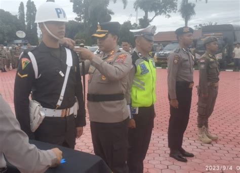 Kapolres Akbp Taufiq Hidayat Tayeb Pimpin Upacara Operasi Zebra Toba