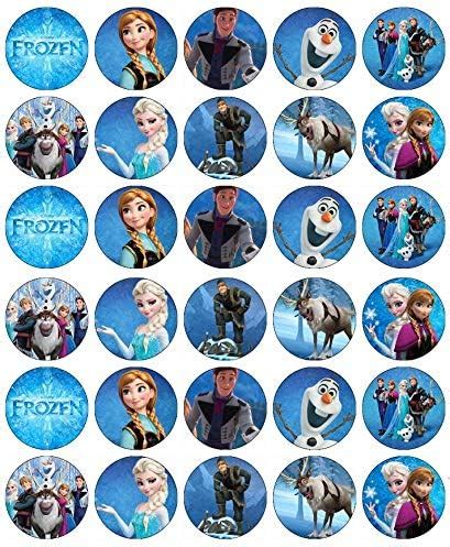 Frozen Cupcake Toppers Edible Wafer Paper Fairy Cake Toppers