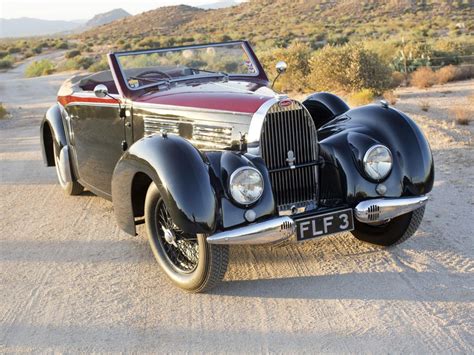 Photo Bugatti Type 57 C Stelvio By Gangloff Cabriolet 1938