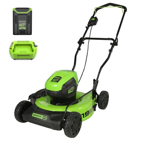 Greenworks 60V 19″ Cordless Battery Push Lawn Mower with 5.0Ah Battery