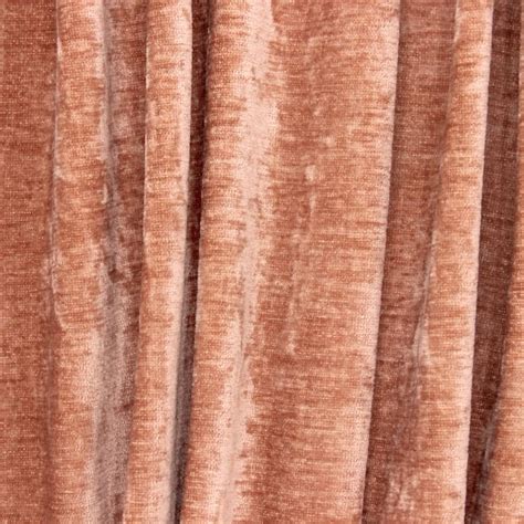 Upholstery Fabric In Velvet Salmon Colored