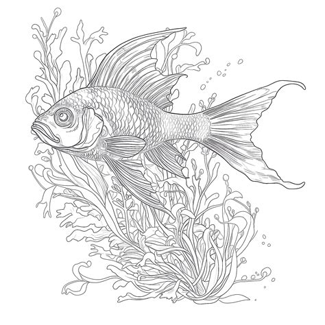 Real Fish Coloring Pages Coloring Pages Mimi Panda