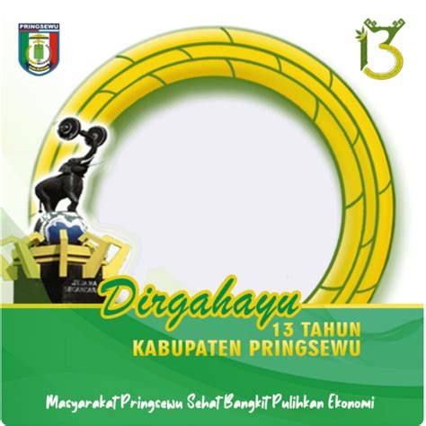 Ragam Twibbon Hut Kabupaten Pringsewu Ke Tahun Waca Berita