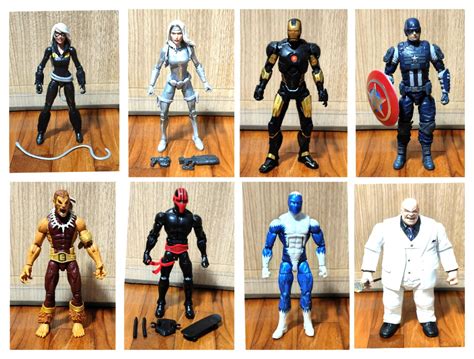 Marvel Legends Black Cat Blizzard Captain America Iron Man Kingpin