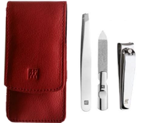 Zwilling Classic Inox Manicure Etui Rindleder Rot Tlg Ab