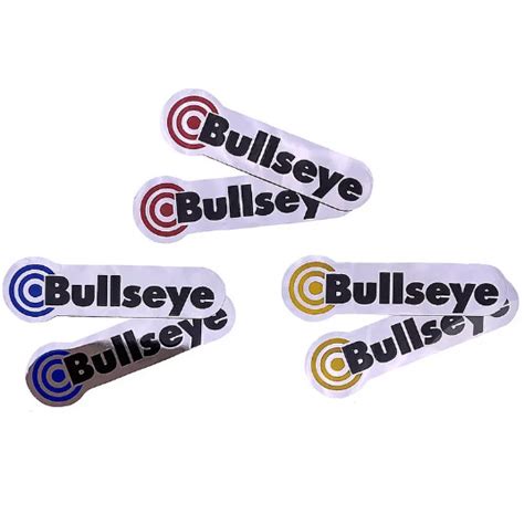 Bullseye Og Hub Replacement Decal Set Chrome Foil In Colors Planet Bmx