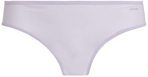 Calvin Klein Lace Sheer Marquisette Bikini Briefs In Purple Lyst Uk