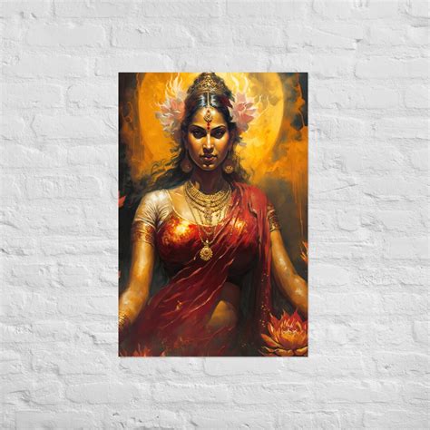 Lakshmi Art Shakti Art Mother Goddess Goddess Painting Divine Feminine ...