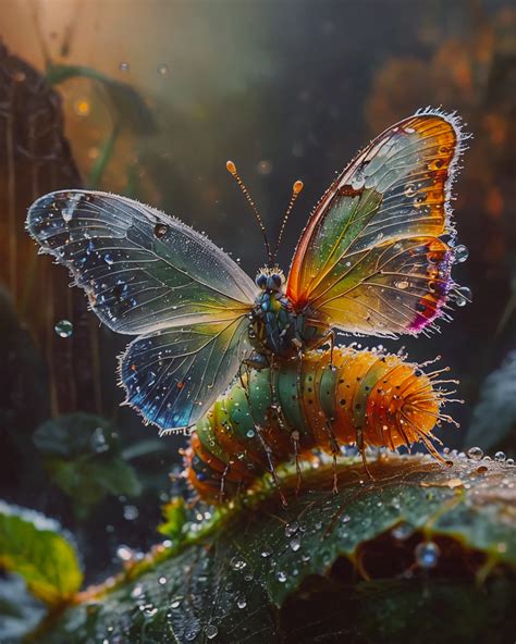 a caterpillar breaking mold - Free AI Photo Generator - starryai