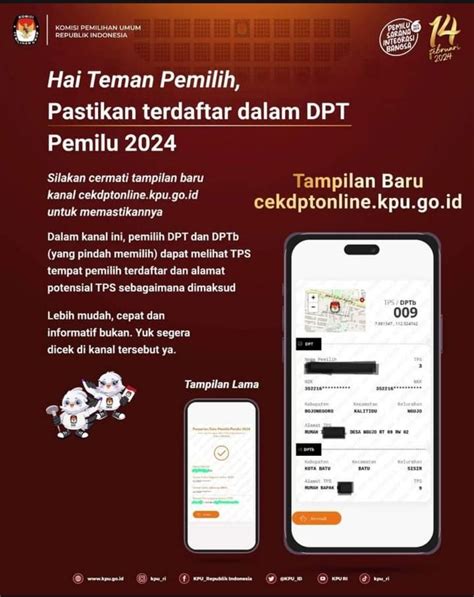 Cek Daftar TPS Anda Dan Terdaftar Sebagai DPT Daftar Pemilih Tetap