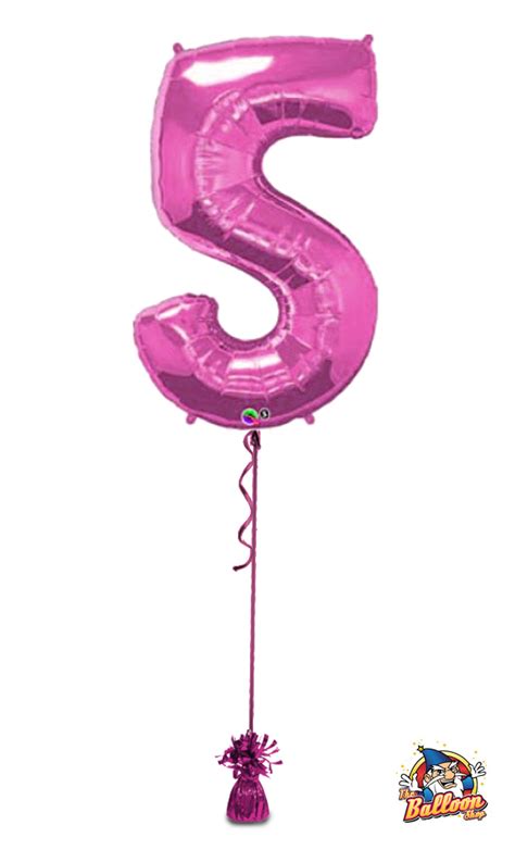 The Balloon Shop - Megaloon Number 5 Pink