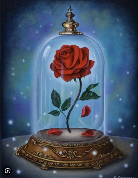 Beauty And The Beast Rose Beauty And The Beast Art Fairy Wall Art