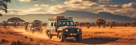 Foto De Un Jeep Conduciendo Junto A Una Majestuosa Manada De Elefantes