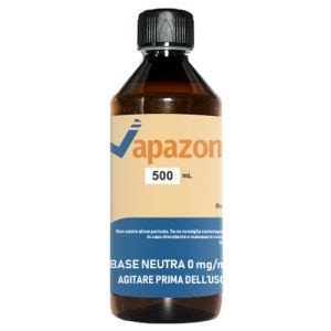 Base Neutra Sigaretta Elettronica 500 ML TPD Vapazon Vapazon