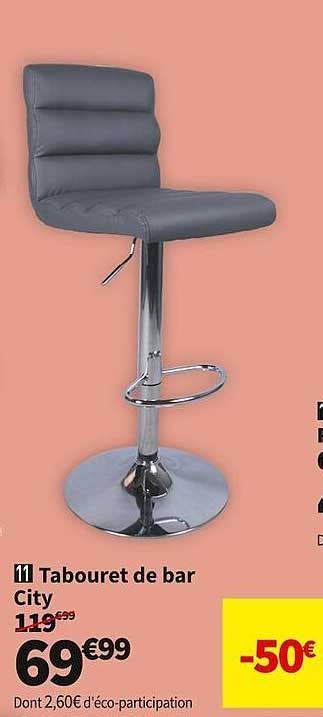 Promo Tabouret De Bar City Chez Conforama Icatalogue Fr