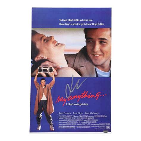 John Cusack Signed "Say Anything..." 11x17 Movie Poster (Schwartz ...