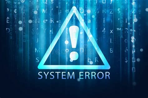 System Error Background Stock Illustration Illustration Of Alert