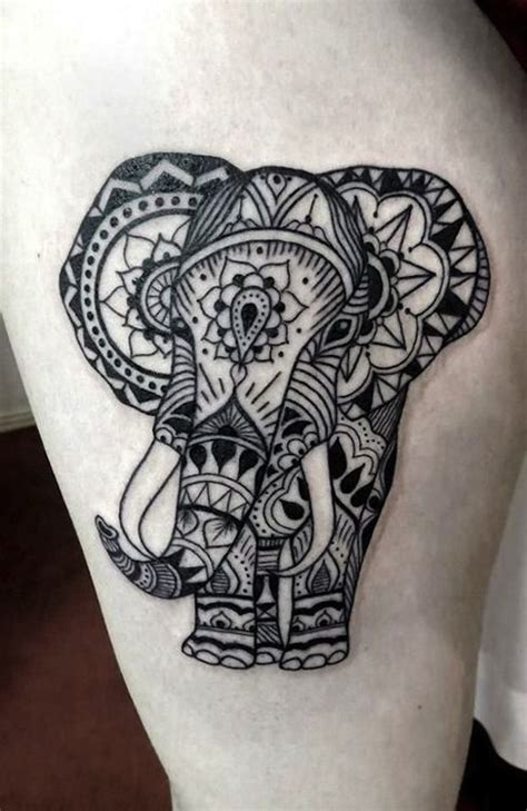 16 Beautiful Tribal Elephant Tattoo Only Tribal