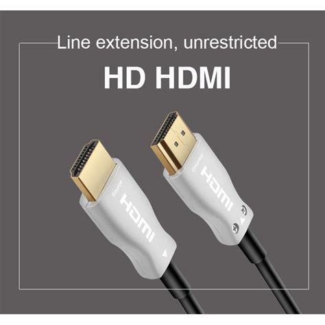 【fcs】สายเคเบิลไฟเบอร์ออปติก Hdmi 3d 20 18gbps ชุบทอง☞ สายเคเบิลไฟเบอร์